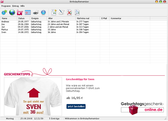 BirthdayRemember.de